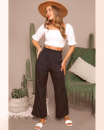 Parvati Smocked Waist Wide Leg Pants