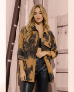 Vira Tie Dye Corduroy Button Up