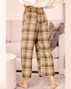 Plaid Wide Leg Pants