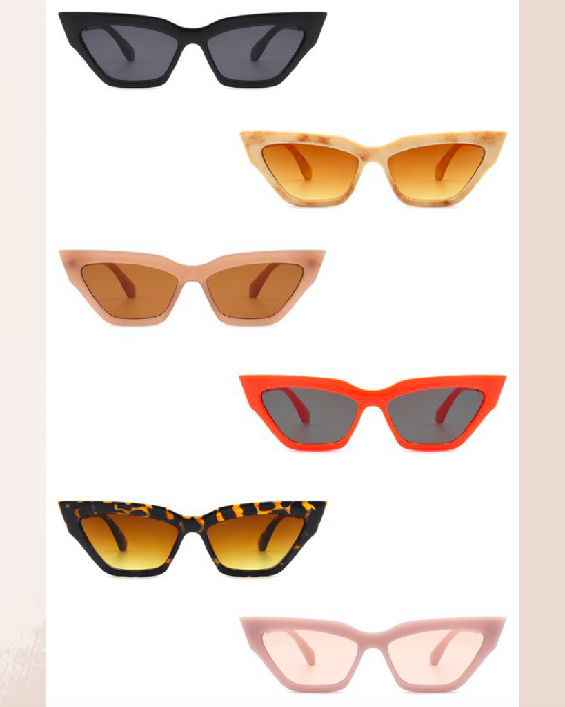 Cat Eye Sunnies with Chain Link Detail