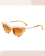 Cat Eye Sunnies with Chain Link Detail
