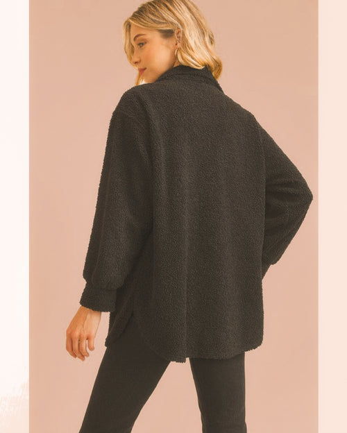 Oversized Teddy Shacket