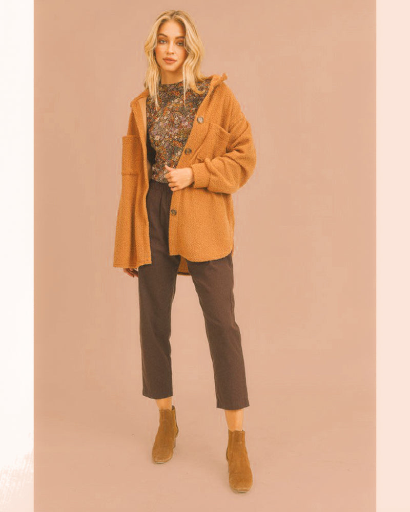 Oversized Teddy Shacket