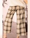 Plaid Wide Leg Pants