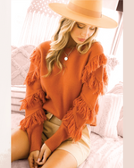 Tassle Sleeve Sweater