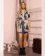 Vira Tie Dye Corduroy Button Up