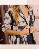 Vira Tie Dye Corduroy Button Up