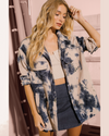 Vira Tie Dye Corduroy Button Up