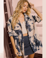 Vira Tie Dye Corduroy Button Up