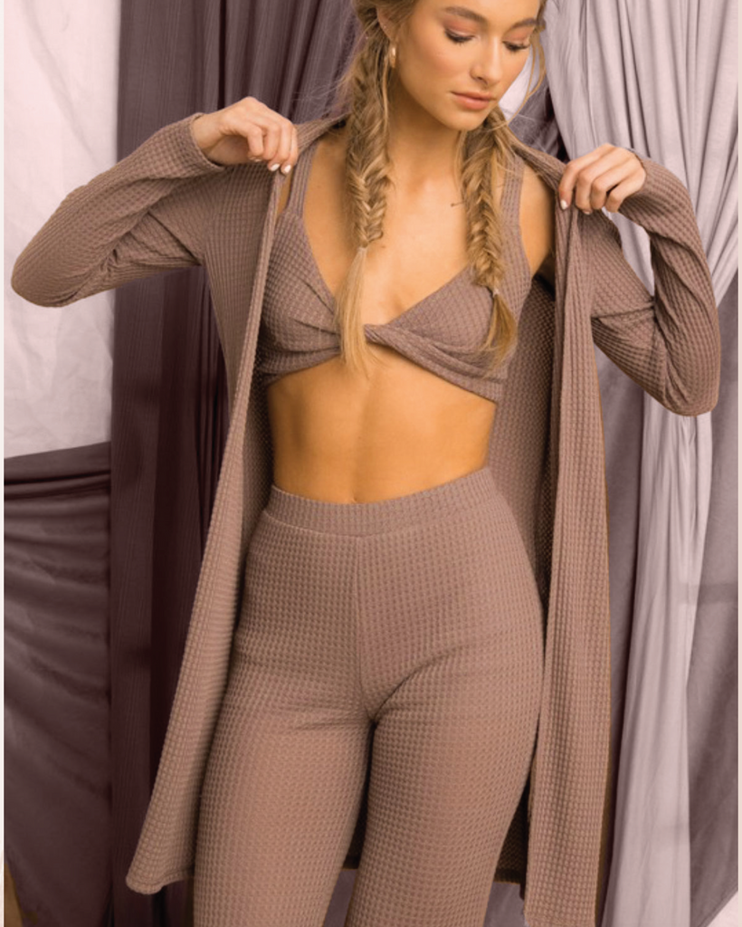 Shakti 3pc-Center Twist Cardigan Set