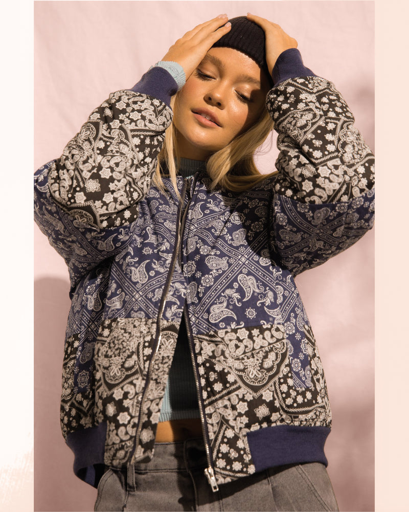 The West Paisley Puffer Jacket