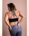 Lotus Love Mesh Racerback Bralette | Plus Size