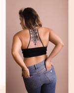 Lotus Love Mesh Racerback Bralette | Plus Size
