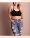 Lotus Love Mesh Racerback Bralette | Plus Size