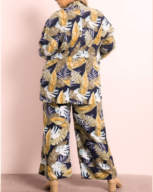 Plus Tropicali Kimono & Pant Set